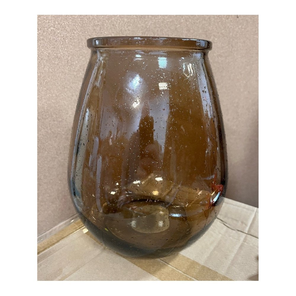 Amber Glass Vase